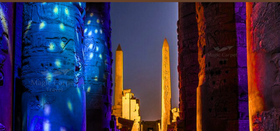 Karnak temple Sound and Light show with Magic Carpet Travel