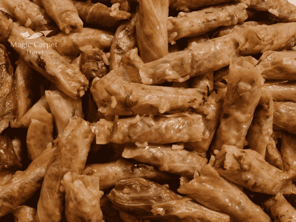 Mahshi is an Egyptian popular food that consist of vegetables stuffed with rice and herbs.