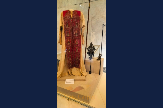 Christian clothes at the National Museum of Egyptian Civilization tour and reviews with magic carpet travel.